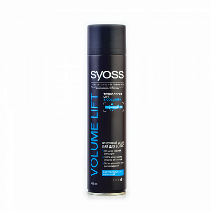 Лак для волос экстрасильной фиксации 400мл Volume Lifting Syoss - 2